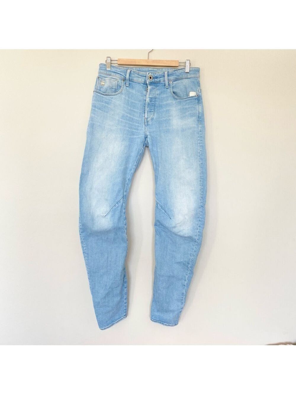 G-Star RAW Arc 3D Slim Jeans Mens 30x31 Blue Tapered Button fly